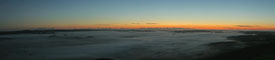 Twilight above the sea of clouds