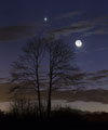 Moon-Venus-Mars conjunction