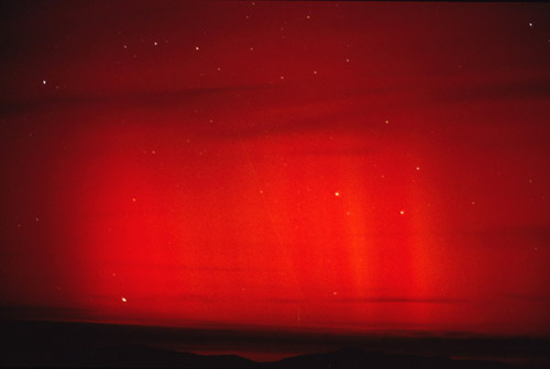 Polar aurora in 1991